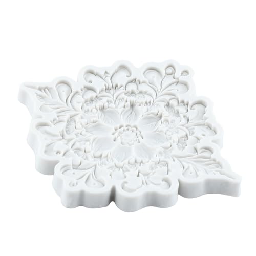 Lingzhi Baroque Fondant Mold Curlicues Scroll Border Lace Silicone Molds - color: Style G