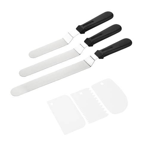 Offset Icing Spatula Set for Cake Decorating, Stainless Steel