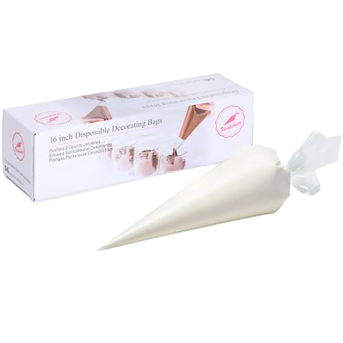 Keenpioneer Piping Bag - Disposable Cake Decorating Bag - size: 16 inch
