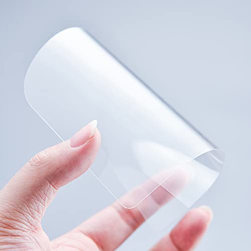 Woohome 25 PCS Transparent Cake Cream Scraper Plastic Cake Scraper Clear Icing Comb Contour Set for Bread Pastry Cake Decorating Supplies DIY Kitchen Bakery Baking Tool - color: 25 PCS