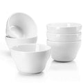 Sweese Set of 6 Porcelain Bouillon Cups, White High-Grade Durable Professional, 6.0 Count - color: White