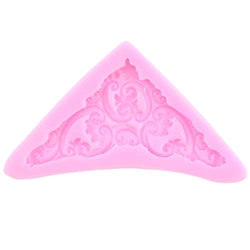Mujiang Baroque Fondant Molds Curlicues Scroll Lace Silicone Mold Set Of 4 - color: Style B