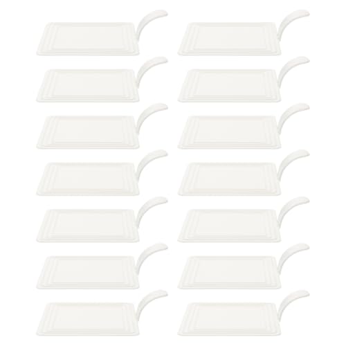 OSALADI 100 Pcs Mini Square Cake Boards, 3.74 x 2.95 Inch White Dessert Bases for Mousse Cakes, Pastries, Cupcakes and Party Treats