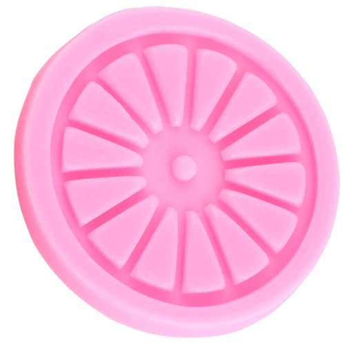 Tire Wheel Fondant Molds Wheel Cake Decorating Silicone Mold - color: Style B