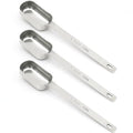 3PCS 1TBSP(15ML) Measuring Spoon, Stainless Steel Long Handle Teaspoons - size: 1tbsp|3tsp|15ml|1/16cup|1/2oz