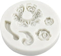 White Dessert Mold Food Grade Mini Rose Flower Teapot Mold Durable, Fondant and Gum Paste Molds,Candy Making Supplies