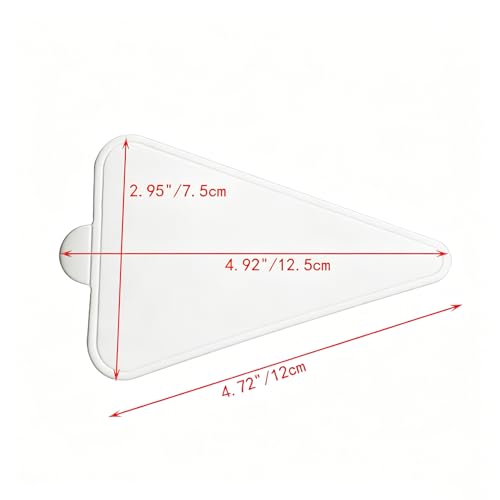 100Pcs Triangle Mini Cake Boards, 4 Inch Small Mouse Cardboard - size: Triangular - White