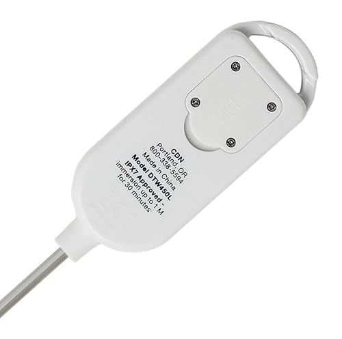 CDN Waterproof Thermometer | Long 8” Stem | NSF Certified | Quick 6-Second Read | For Deep Frying, Candy, General Cooking | Fully Submersible | Stainless Steel Tip | DTW450L - size: 8-Inch Long Stem