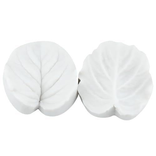 Sijiangmold Leaf Silicone Veining Mold Leaf Veined Fondant Molds Set of 4 - color: Style H
