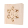 uxcell Cookie Stamp Wooden Cookie Cutter Baking Tools Snowflake