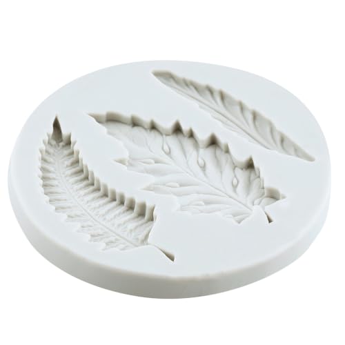 Tropical Leaf Silicone Molds Fern Leaf Fondant Mold Set Of 4 - color: Style I