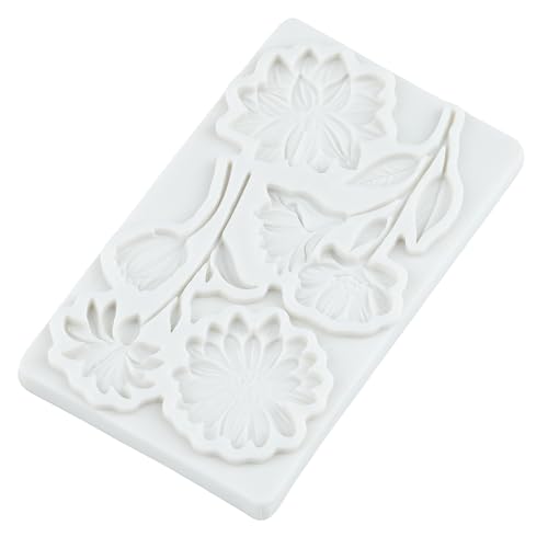 Flower Silicone Fondant Mold Daisy Flower Chocolate Candy Molds - color: Style P