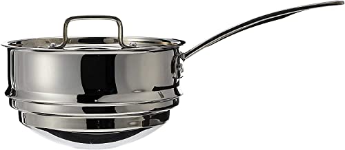 Cuisinart MCP111-20N MultiClad Pro Stainless Skillet, 20-cm, Universal Double Boiler w/Cover