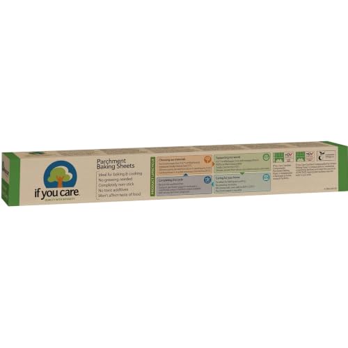 If You Care Parchment Paper Baking Sheets – 3 Pack of 24-Count Precut Liners - Unbleached, Chlorine Free, Greaseproof, Silicone Coated – Standard Size – Fits 12.5” x 16” Pans - size: Regular