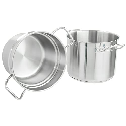 TrueCraftware- 8 Quart Stainless Steel Double Boiler 3 Piece Set Steam Melting Pot Double Boiler Pot for Chocolate Candy Butter Cheese Baking - color: Stainless Steel, size: 8 Quarts