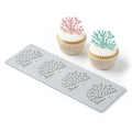 Restaurantware Pastry Tek Fondant Impression Mat 1 Reusable Fondant Embosser - Coral Pliable Silicone Cake Impression Mat Dishwashable For Cake Decoration - style: Coral