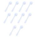 10Pack Teaspoon Measuring Spoons - Bulk Plastic Scoops for Coffee, Spice Jars - Accurate Measure for Cooking and Baking - 5 ml Capacity - color: 10 PACK