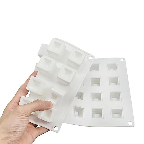 Epoxy Resin DIY Ice Cube Mold - 28 Grid Square Silicone Mold (11.8 x 7 x 1 inch) - size: Square E_11.8 x 7 x 1 inch