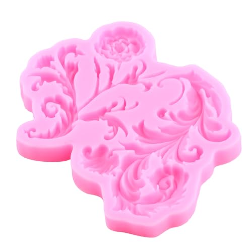 Mujiang Baroque Fondant Mold European Relief Scroll Silicone Mold Set Of 3 - color: Style A