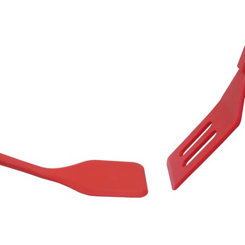 Hitefu 2 Pieces Flexible Mini Spatula, Red - color: Red