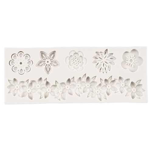 Baroque Fondant Molds Curlicues Scroll Flower Lace Silicone Mold - color: Style A
