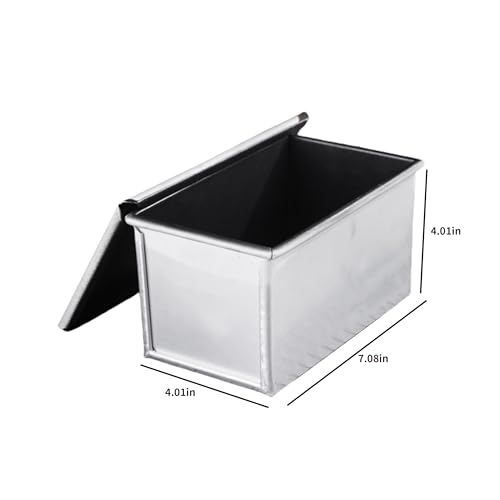 Shokupan Bread Pan, 1.5 Loaf Pullman Pan with Lid