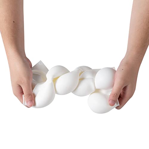 Restaurantware-Pastry Tek 8 Cavities Ball Mold, 1 Oven-Ready Chocolate Mold - Flexible, Freezable, White Silicone Baking Mold, Easy Release, For Making Candies or Chocolates - size: 1 Count, style: Ball