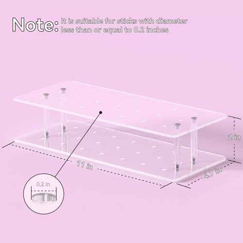 Cake Pop Stand for Drying, 21 Hole Acrylic Lollipop Holder Stand