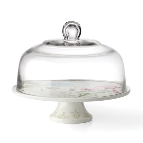 Lenox Butterfly Meadow 25th Anniversary Porcelain Cake Stand - style: Cake Platter