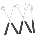 Chocolate Fork Set Stainless Steel 5pcs Two-Prong Spiral