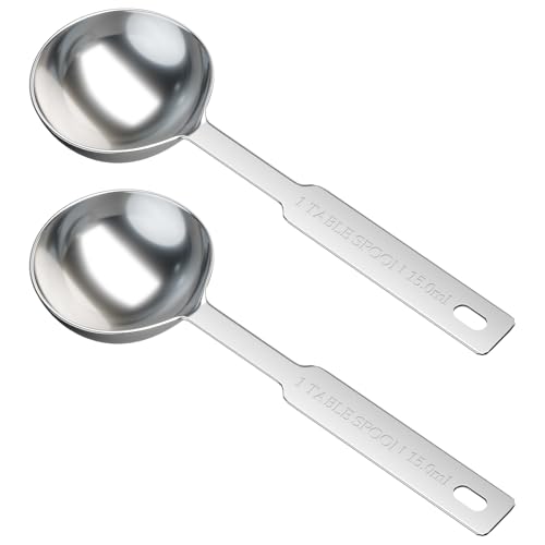 2PCS 1tbsp(15ml) Stainless Steel Measuring Spoon - size: 1tbsp