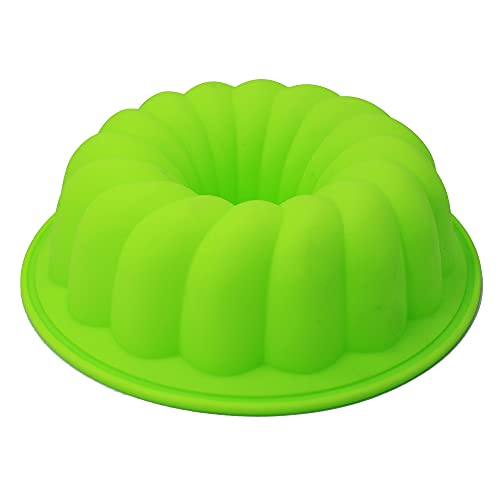 X-Haibei 8 Inch Fancy Round Donut Gelatin Jello Cake Chocolate Baking Silicone Mold