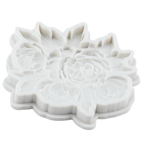 Peony Flower Fondant Molds Flower Leaf Silicone Chocolate Mold - color: Style 31
