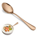 16 Pcs Rose Gold Teaspoons Set, Stainless Steel Spoon Silverware, 6.7 Inch - color: Rose Gold