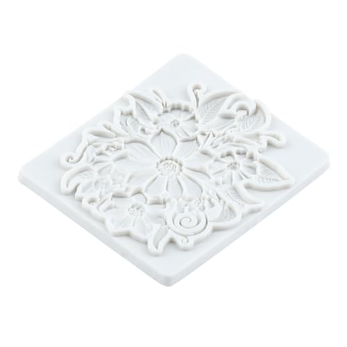 Lingzhi Baroque Style Silicone Molds Curlicues Scroll Lace Fondant Molds - color: Style A