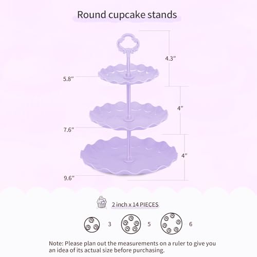 Pack of 11 NWK Cupcake Stand Set with Table Cloth (Colorful) - color: Colorful