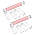 uxcell 2Pcs Manual Air Brush Cake Decorating Cake Air Brush Kit Pink - color: Pink