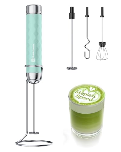 Maestri House LunaFro 2.0 Rechargeable Milk Frother, Stepless Speed Control