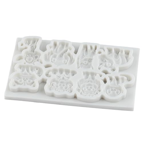 Lion Giraffe Elephant Silicone Mold Monkey Tiger Zebra Fondant Mold