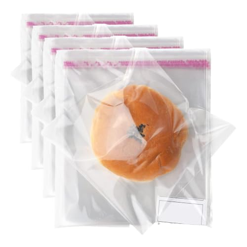 Morepack 6x6 In Cookie Bags Clear Self Sealing Cellophane Treat Bags 800Pcs - size: 6x6 Inch (Pack of 800)