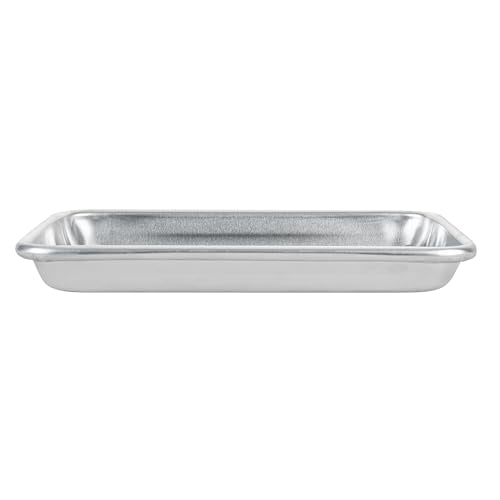 Restaurantware 1/8 Size 19 Gauge Aluminum Sheet Pan, Beaded Rim, 1 Count - size: 1/8 Size