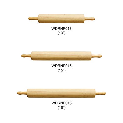 Thunder Group Wooden Rolling Pin - color: Wooden, size: 18 Inch