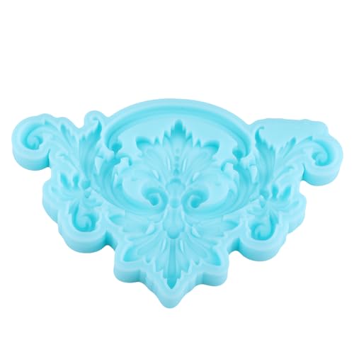 Baroque Fondant Mold Curlicues Scroll Lace Silicone Molds - color: Style J