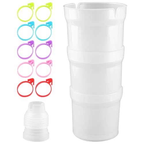 Piping Bag Holder Stand for Filling, Pastry Piping Bag Holder Stand