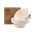 6-Pack 7.5" Round Banneton Bread Proofing Basket with Liners - size: 6pcs 7.5inch Round
