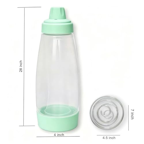2PCS Pancake Batter Dispenser & Mixer Bottles, 1000ml Leak-Proof Silicone Squeeze Bottle, BPA Free & Dishwasher Safe for Pancakes, Waffles, Muffins, Crepes & Cupcakes (green) - color: green