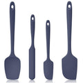 600ºF Heat Resistant Silicone Spatula Spoonula Set of 4, Blue - color: (3) Midnight Blue, size: 4 Spatulas