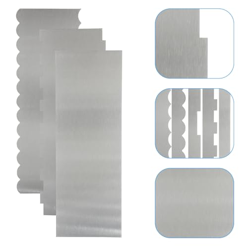 Cake Scraper, 3 Pack, 8.6 Inch, Stainless Steel