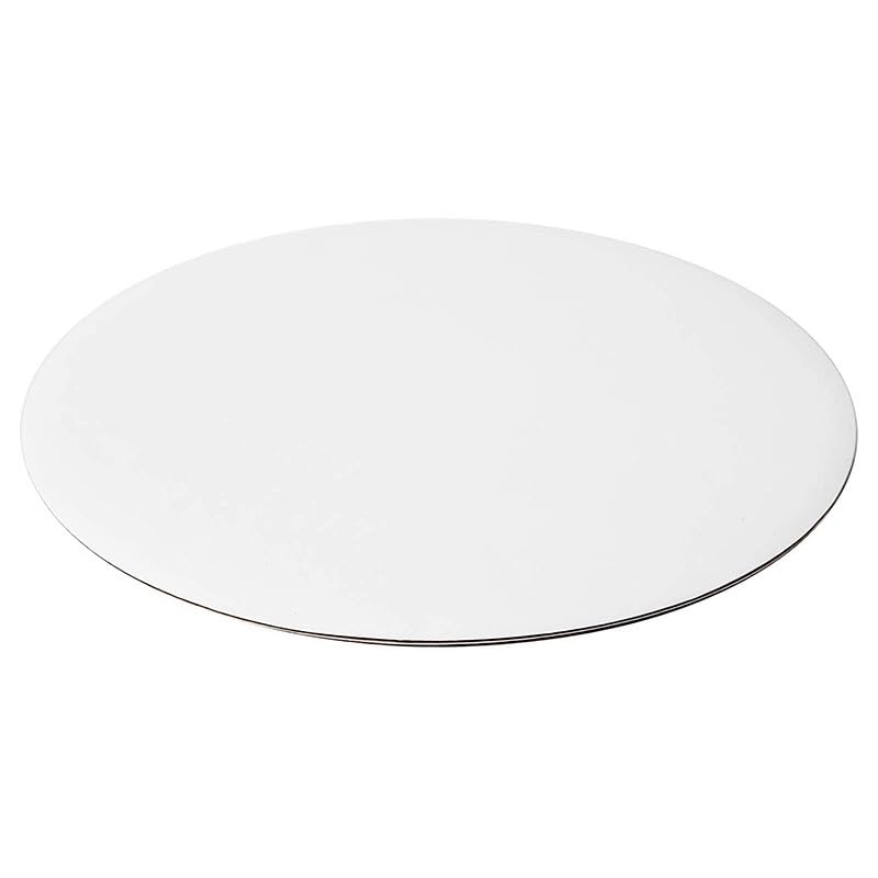 25pcs White Cake Boards 8 inch Round Disposable Cake Circle Plate Waterproof and Oil-proof Cake Boards Sturdy Cake Trays for Cake DIY Bread Dessert and Crafts Display (8 Inch-pack of 25) - size: 8 Inch-pack of 25