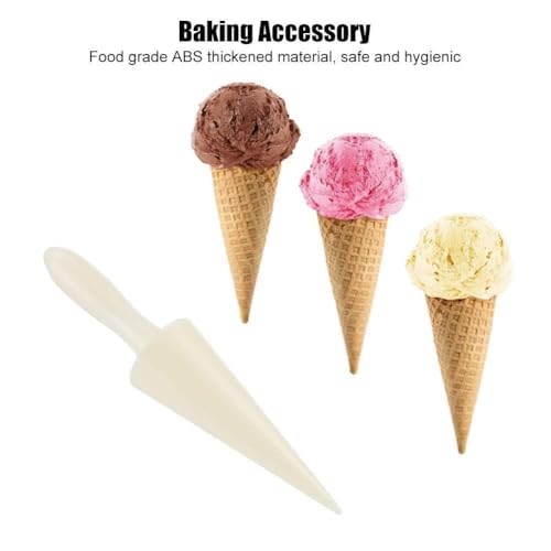 4Pcs Cone Roller Pizzelle Roller, Krumkake Cone Ice Cream Cone Mold Roller Pizzelle Roller Cone Pastry Ice Cream Cone Mold Mini Waffle Cones Pastry Decorating Baking Tool
